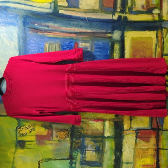 Danny and Nicole red sweater dress size medium - Picture 6 of 8